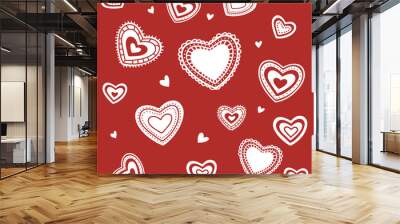 Vector valentines day background Wall mural