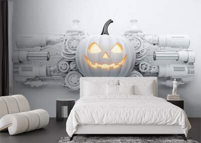 Halloween mechanical pumpkin Jack-o'-lantern Wall mural