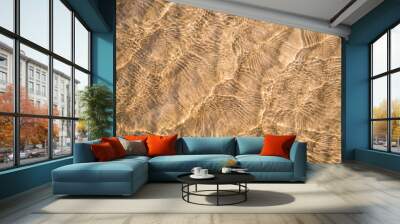 Sand background texture under water Wall mural