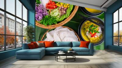 Khmer Noodle - នំបញ្ចុកខ្មែរ Wall mural