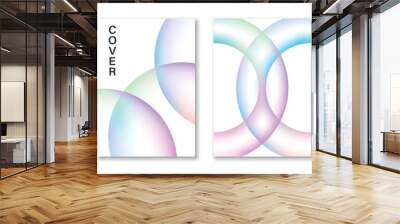 Moder design, gradient illustrations set for wall decoration, social media, banner, postcard, cover, background Wall mural