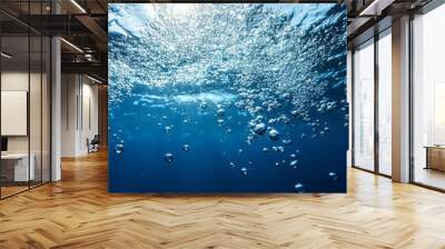 air bubbles under water  Wall mural