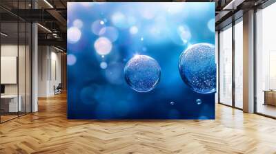 air bubbles under water  Wall mural