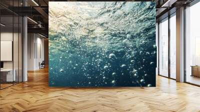 air bubbles under water  Wall mural