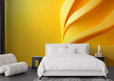 futuristic yellow background for ads Wall mural