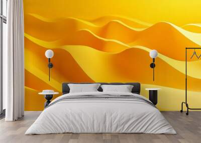 futuristic yellow background for ads Wall mural