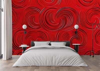 red pattern Wall mural