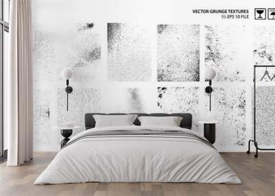 Dirty Grunge Textures Vector Set Wall mural