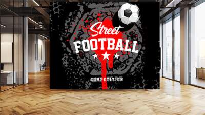 Football Banner Design Template Wall mural