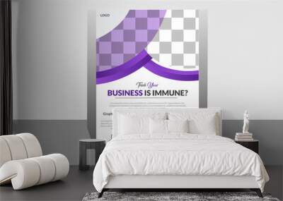 Vector corporate business conference flyer with template for poster colourful abstruct modern  corporate flyer design . Wall mural