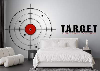 Crosshair on Target Background Wall mural