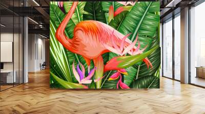 Exotic Tropical Background Wall mural