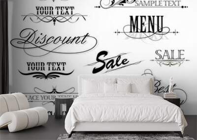 Vintage Design Elements Wall mural