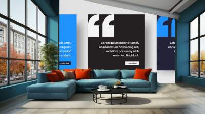 Modern quote template for social media post Wall mural