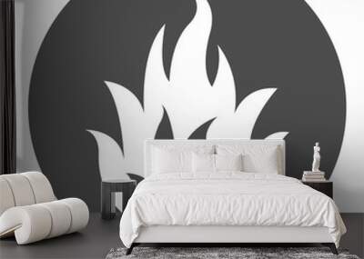 FIRE icon. Vector illustration. Wall mural