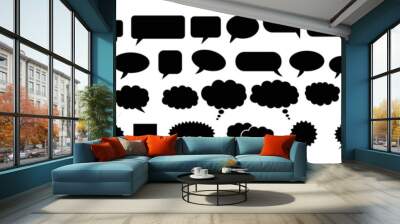 Speech Bubble collection. Talk bubbles, Cloud speech bubbles set.. Wall mural