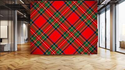 Tartan vector background Wall mural