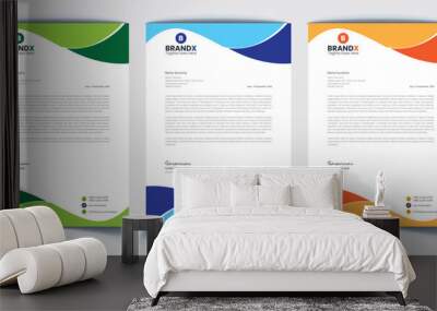 Corporate Letterhead Design Wall mural