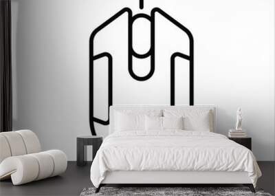 Mouse vector icon Wall mural