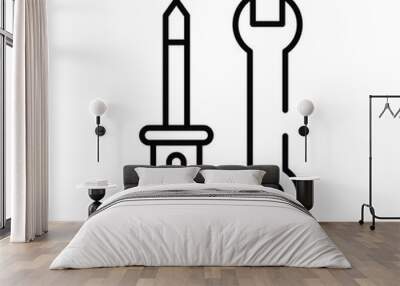 Tools vector icon Wall mural