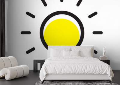 Bulb Icon Vector Wall mural