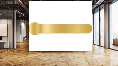 Title Gold Banner Template Wall mural