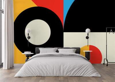 Abstract, geometric modern pattern shape or form Wall mural