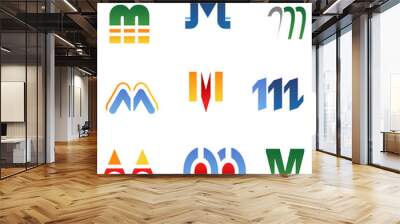 Alphabet letter M Wall mural