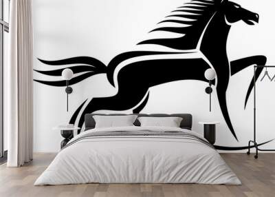 Equestrian spot symbol isolated horse logo Wall mural