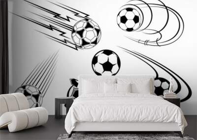 football and soccer symbols and mascots Wall mural