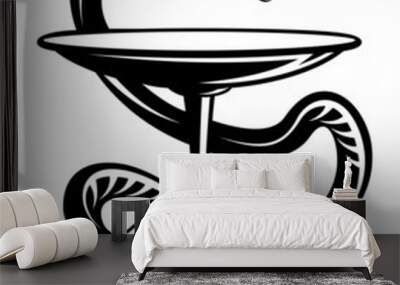 Medicine snake symbol Wall mural