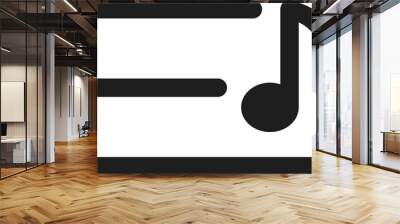 Music list icon, playlist hamburger menu button Wall mural