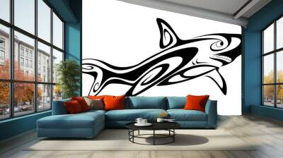 Shark tattoo Wall mural