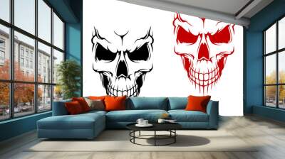 smiling skull Wall mural