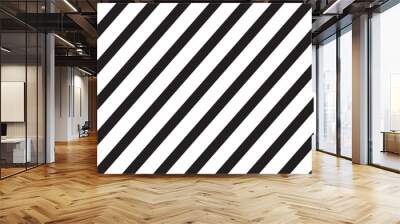 Black horizontal stripes pattern. Abstract background with stripes line. Black and white horizontal stripes. Background, texture design with line vector. Wall mural