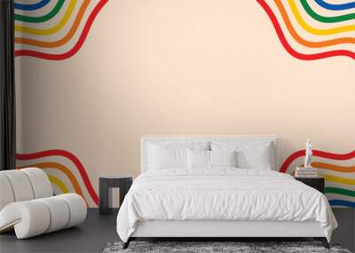 pride month abstract rainbow background Wall mural