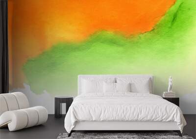 watercolor background, tricolor , indian independence day, republic day, background  Wall mural