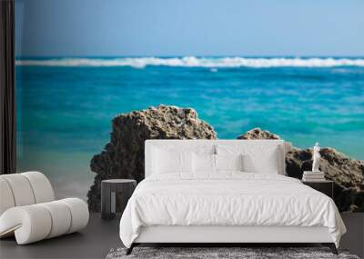 beautiful summer beach view Wall mural