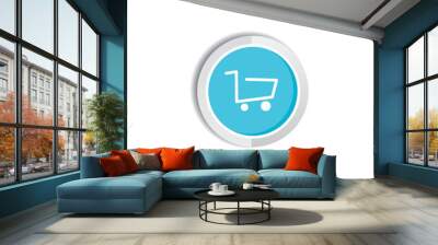 shop icon button Wall mural