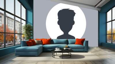 unknown male silhouette Wall mural