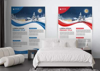 Corporate Flyer Design Templates Wall mural