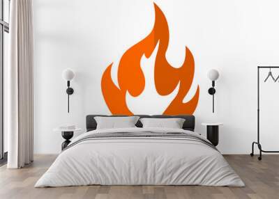 bonfire flame flare bonfire heat image vector icon logo symbol Wall mural