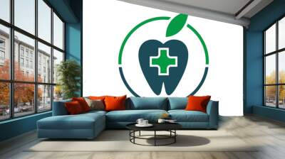 dental fruit icon Wall mural