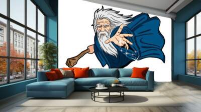 magician wizard oldman Wall mural