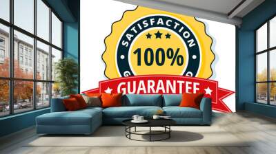 100% Satisfaction Guaranteed illustration Wall mural