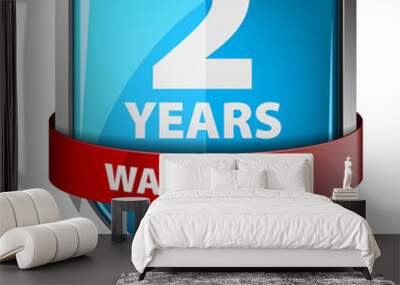 2 year warranty Wall mural