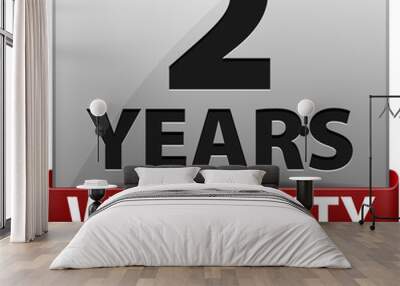 2 years warranty Wall mural