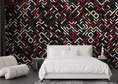 Abstract Geometric Pattern generative computational art illustration Wall mural