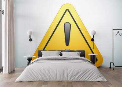 Exclamation danger sign Wall mural