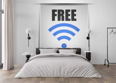 Free Wi-Fi Wall mural